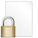 locked, File, paper, Lock, document, security WhiteSmoke icon