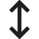 down arrow, size, Arrows, Resizing, Multimedia Option, double arrow, up arrow Black icon