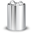 trash can, Full DarkGray icon