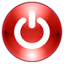 logout, shutdown, turn off, quit, Power off, power, log out, Exit, sign out Firebrick icon