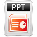 ppt, powerpoint Gainsboro icon