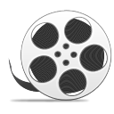 Reel, video, with, movie, film DarkSlateGray icon