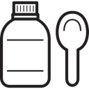Bottle, doctor, medicine, medical, Health Care Black icon