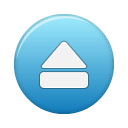 button, Blue, Eject SteelBlue icon