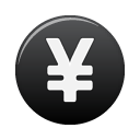 Currency, yuan, Black, coin, Cash, Money DarkSlateGray icon