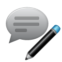 Comment, Edit, writing, write DarkSlateGray icon