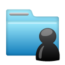 Folder, Account, user, Human, people, profile SkyBlue icon