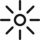 sun, video player, light, Multimedia Player, Multimedia Option, shapes Black icon