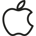 Macintosh, Fruit, logotype, computing, corporation, Logo Black icon