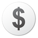Dollar, coin, Money, Cash, Currency WhiteSmoke icon