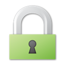 Lock, security, locked, green Black icon
