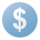 usd, coin, Dollar, Money, Currency, Blue, Cash SkyBlue icon