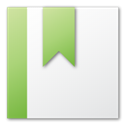 bookmark, green WhiteSmoke icon