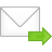 Message, Forward, mail, Letter, envelop, Email, correct, right, next, Arrow, ok, yes, send DarkGray icon