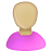 Human, olive, user, Bald, Female, person, woman, Account, pink, people, profile, member BurlyWood icon