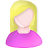 woman, White, Female, pink, Blond, blonde, user, Account, person, Human, people, member, profile Khaki icon