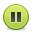 Pause, button, green Khaki icon