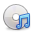 Disk, Cd, disc, save, Audio DarkGray icon