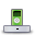 ipod, green, Apple, Dock, hardware Black icon