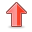 upload, Misc, red, Up, Arrow, rise, increase, Ascending, Ascend Black icon