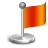 flag, red OrangeRed icon
