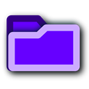 deep, purple, Folder BlueViolet icon