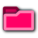 Folder, pink DeepPink icon