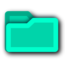 green, Blue, Energy, light, Folder, tip, hint DarkTurquoise icon