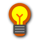 Energy, hint, bulb, light, tip Black icon