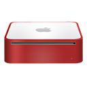 mini, mac, red, finshed Black icon