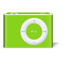 vert, shuffle, ipod YellowGreen icon