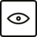 look, optical, Ophthalmology, medical, spy, detective, square Black icon