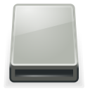 media, drive, Removable Silver icon