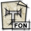 Gnome, mime, Fon, Font, Application LightGray icon
