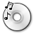 Gnome, Audio, Cdrom, Dev Black icon