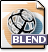 Application, mime, Blender, Gnome DimGray icon