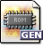 Application, mime, rom, Gnome, Genesis DimGray icon