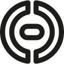 Circular, Links, interface, linked, button Black icon