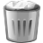 Gnome, Trash, Full, recycle bin DarkGray icon