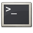 Gnome, Commandline, Prompt, terminal, Shell DarkSlateGray icon