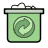 recycle bin, Full, Gnome, Trash DarkSeaGreen icon