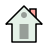 Home, Building, profile, house, homepage, user, Human, people, Account Black icon