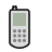Cell phone, Dev, Gnome Black icon