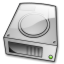 hard disk, Dev, Gnome Black icon