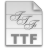 Gnome, Application, ttf, Font, mime Gainsboro icon