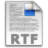 Application, mime, Rtf, Gnome Silver icon