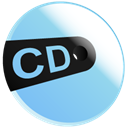 Cd, disc, save, Disk SkyBlue icon