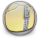 Zip, Folder Khaki icon