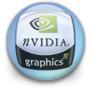 Nvidia, Blue, Orb Black icon