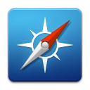 safari, Browser SteelBlue icon